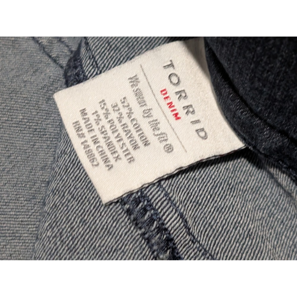 Torrid Jeggings Women 26R Dark Wash Denim Triple Button High Rise Slim Stretch - Picture 4 of 8